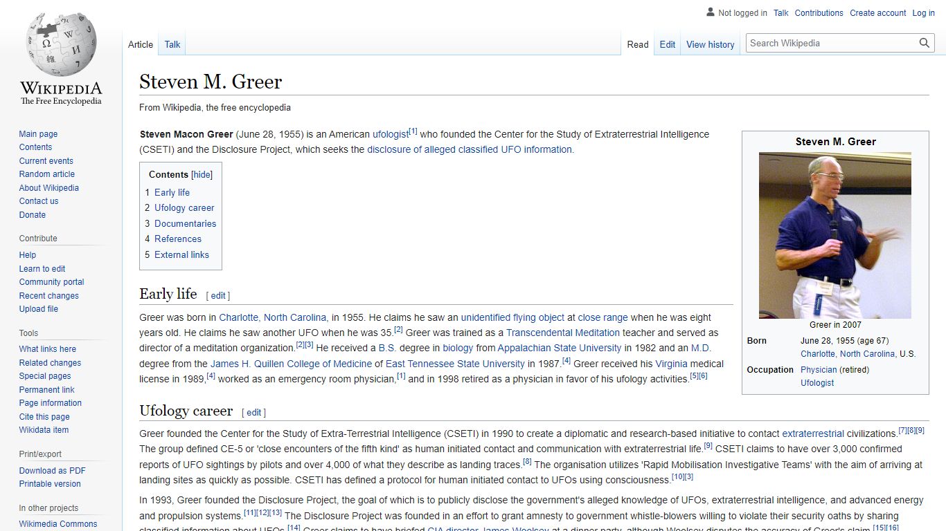 Steven M. Greer - Wikipedia